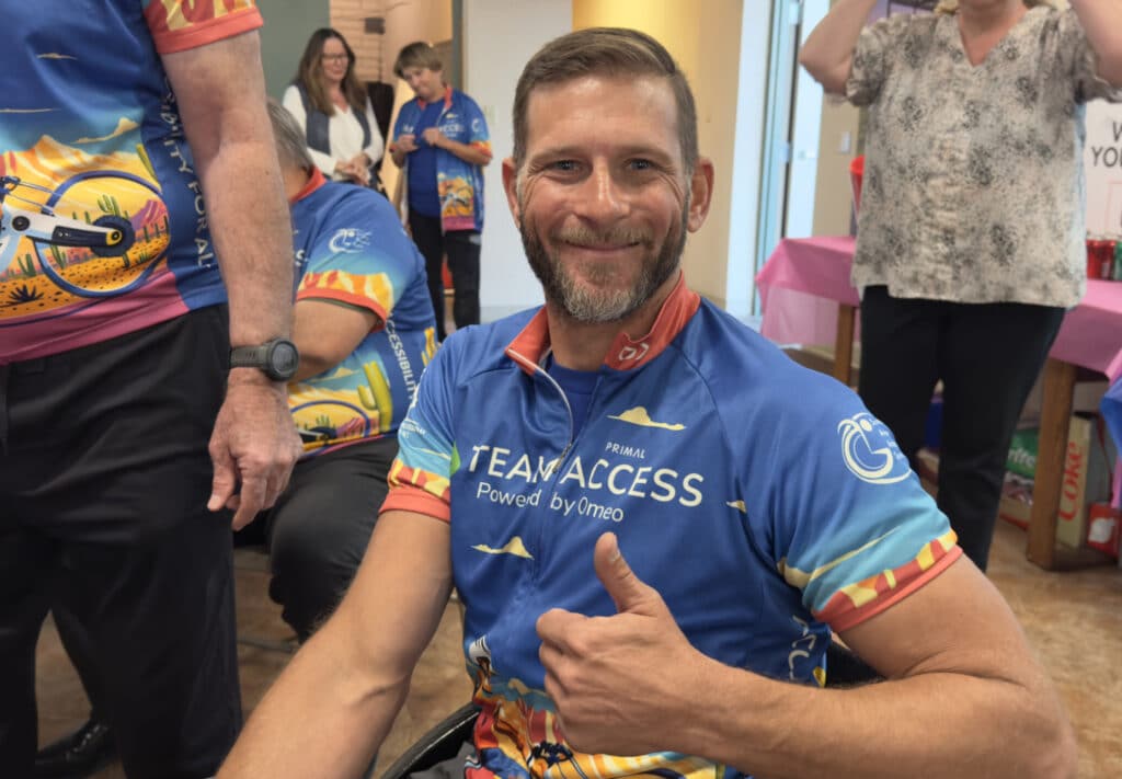 Adam Finney SAAS Adaptive Cyclist with Team Access